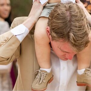 Polo Ralph Lauren Baby & Toddler Tan Suede Oxford Dress Occasion Shoes Size 5.5